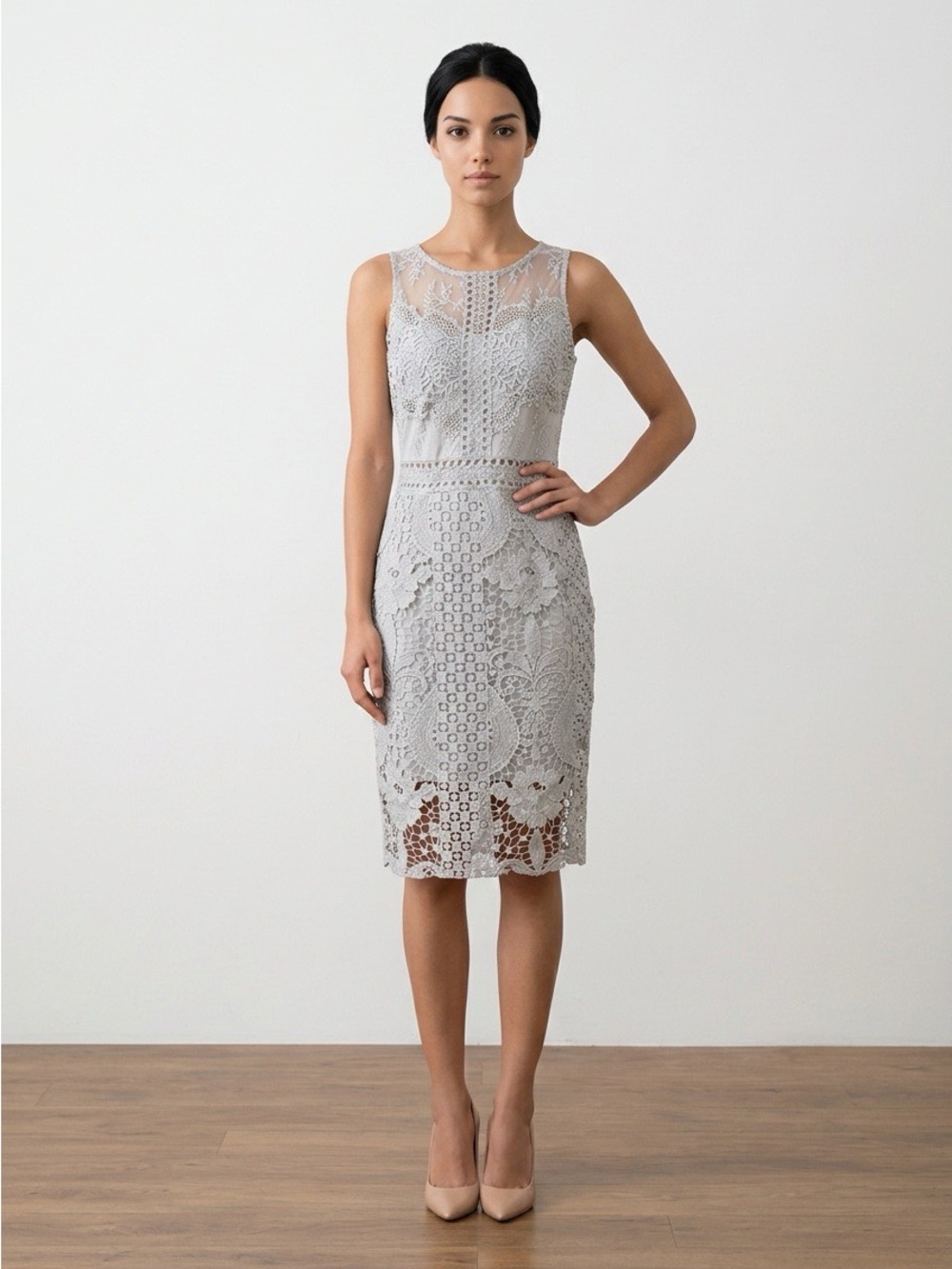 Soieblu Lace Midi‎ Dress